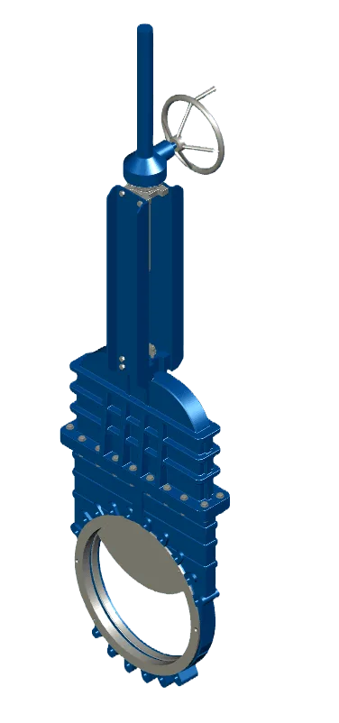 Industrial bonneted knife gate valve for critical high-pressure applications