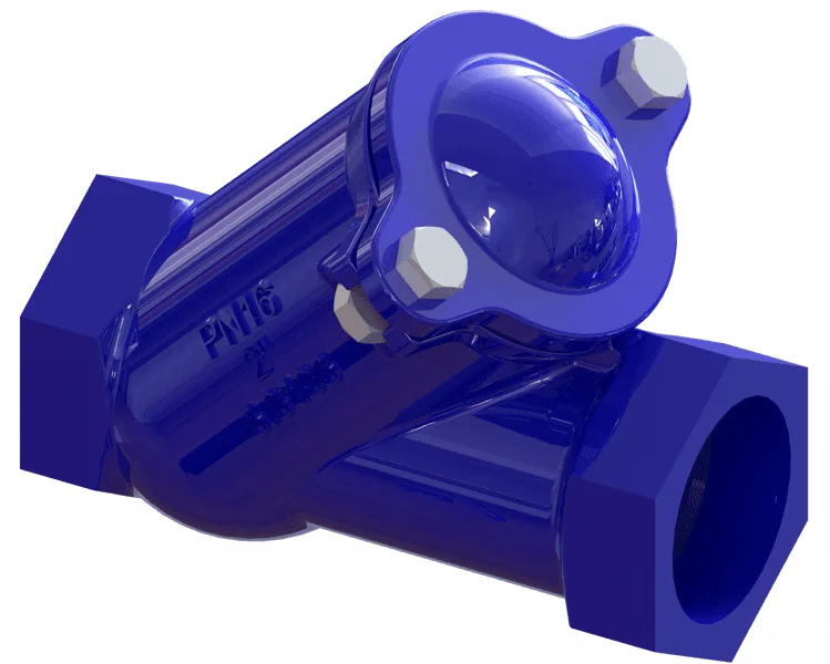 Self-cleaning threaded ball check valve by Flowrates for wastewater and viscous fluids